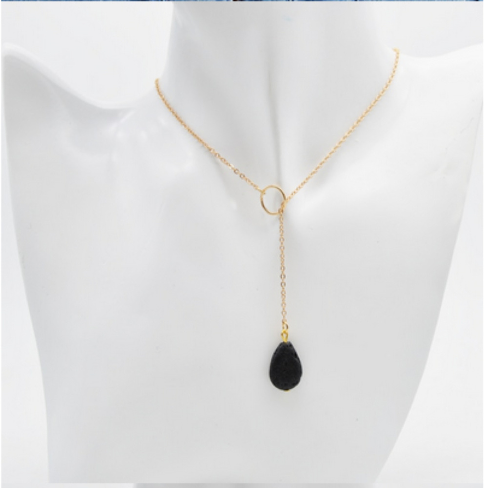 2/$25π NATURAL Lava Stone π Necklace - Picture 2 of 4